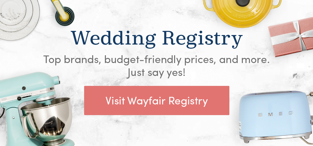 Wayfair bridal registry ad